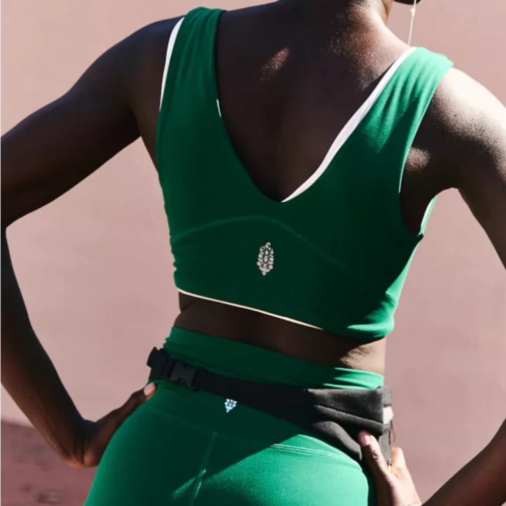 Free people movement never better crop top on heritage green